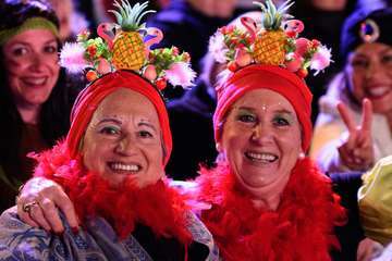 El diseñador teldense Nauzet Afonso vuela con éxito en el Carnaval capitalino (Foto TA)